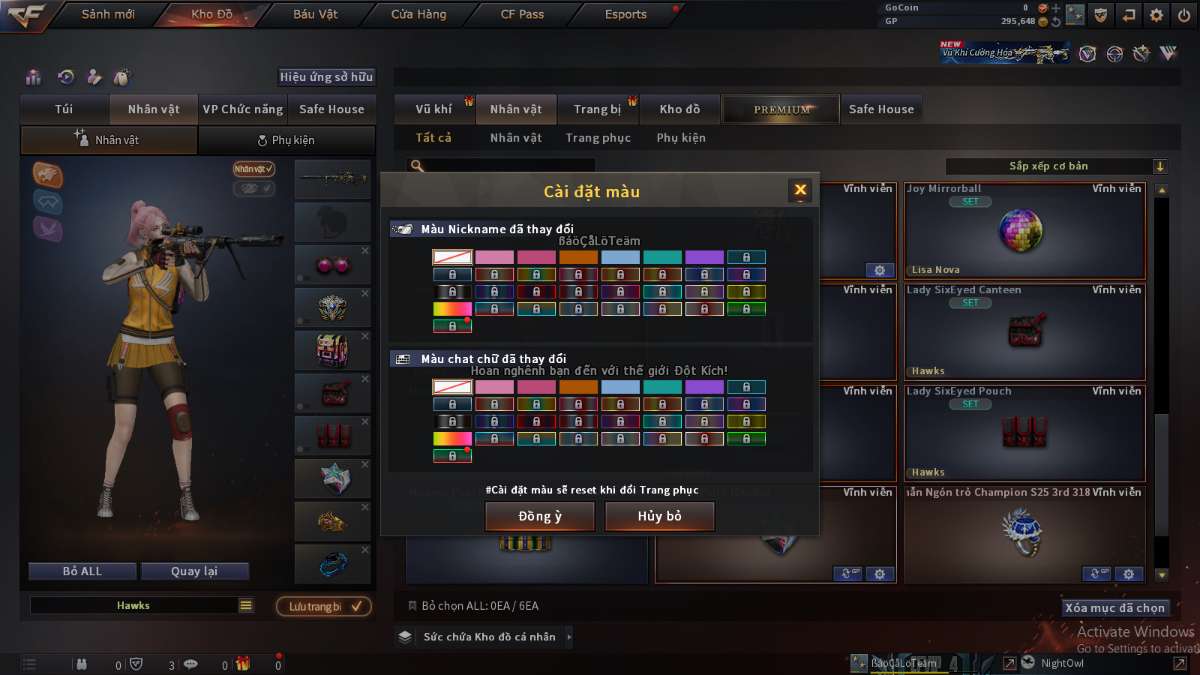 shop acc cf uy tin gia re